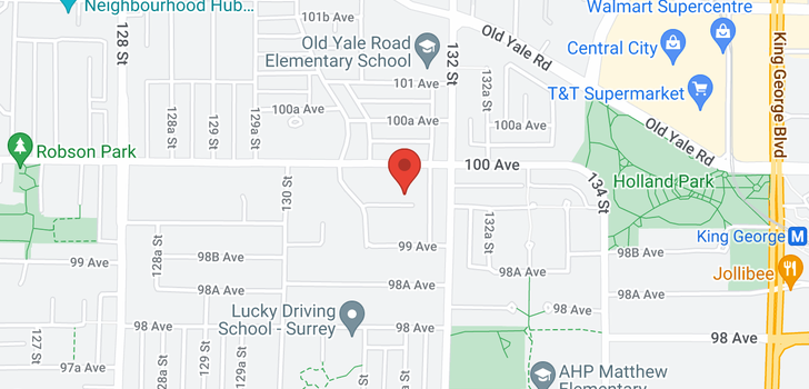 map of 13155 99A AVENUE